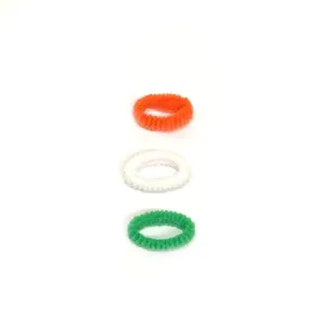 Tri-Color Independence Day Special Tricolor / Tiranga 3 Hair Rubber Bands For Girls/Women