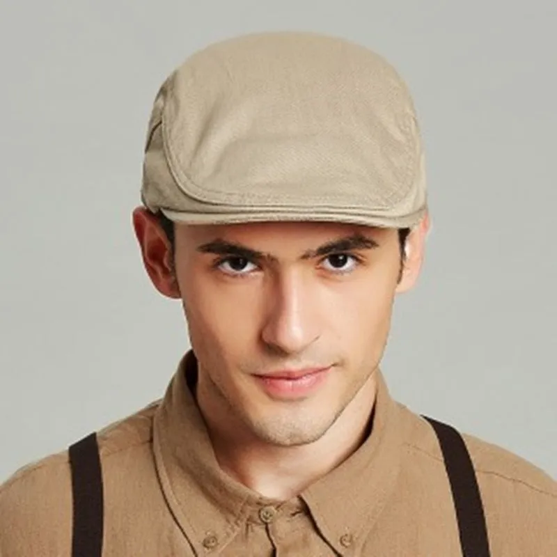 Unisex Summer Outdoor Cap Cotton Berets Hat For Men & Women Casual Peaked Caps Solid Color Stylish 7 Colors Berets Hats