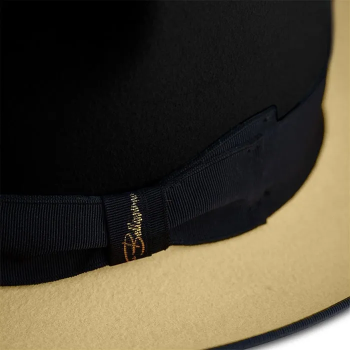 Urban Two Tone Fedora-Black Yellow