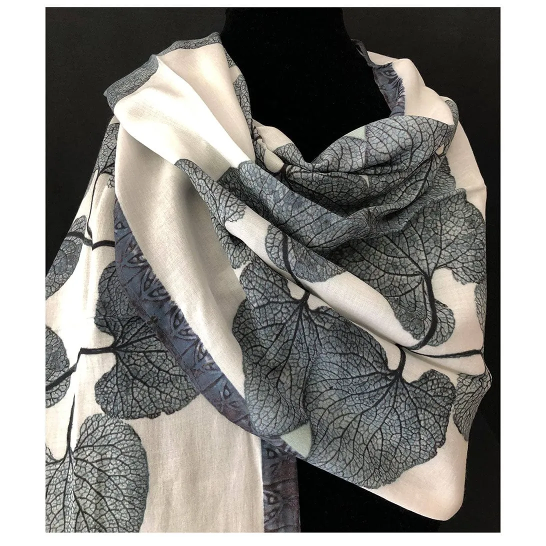 White Love (Forget Me Not) Cotton Scarf