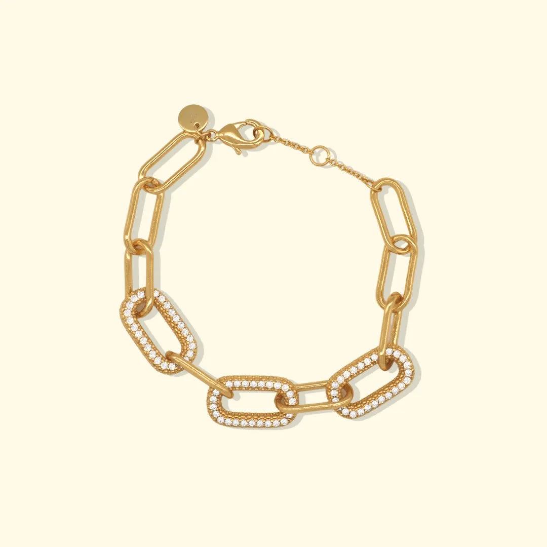 Whitney Crystal Chain Bracelet