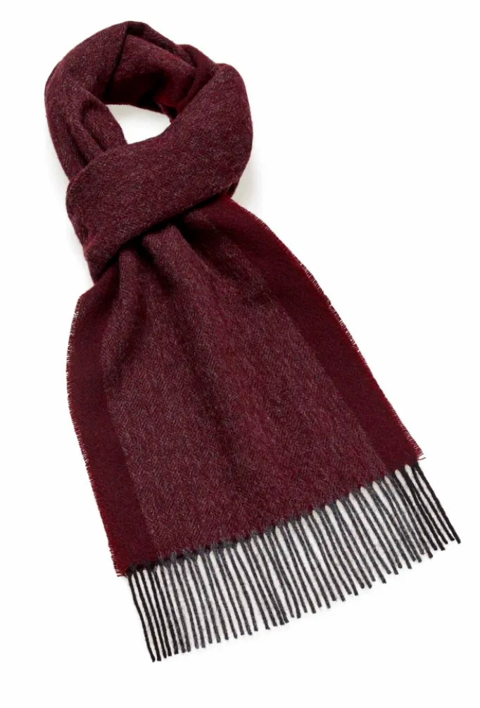 Wine Lambswool Scarf