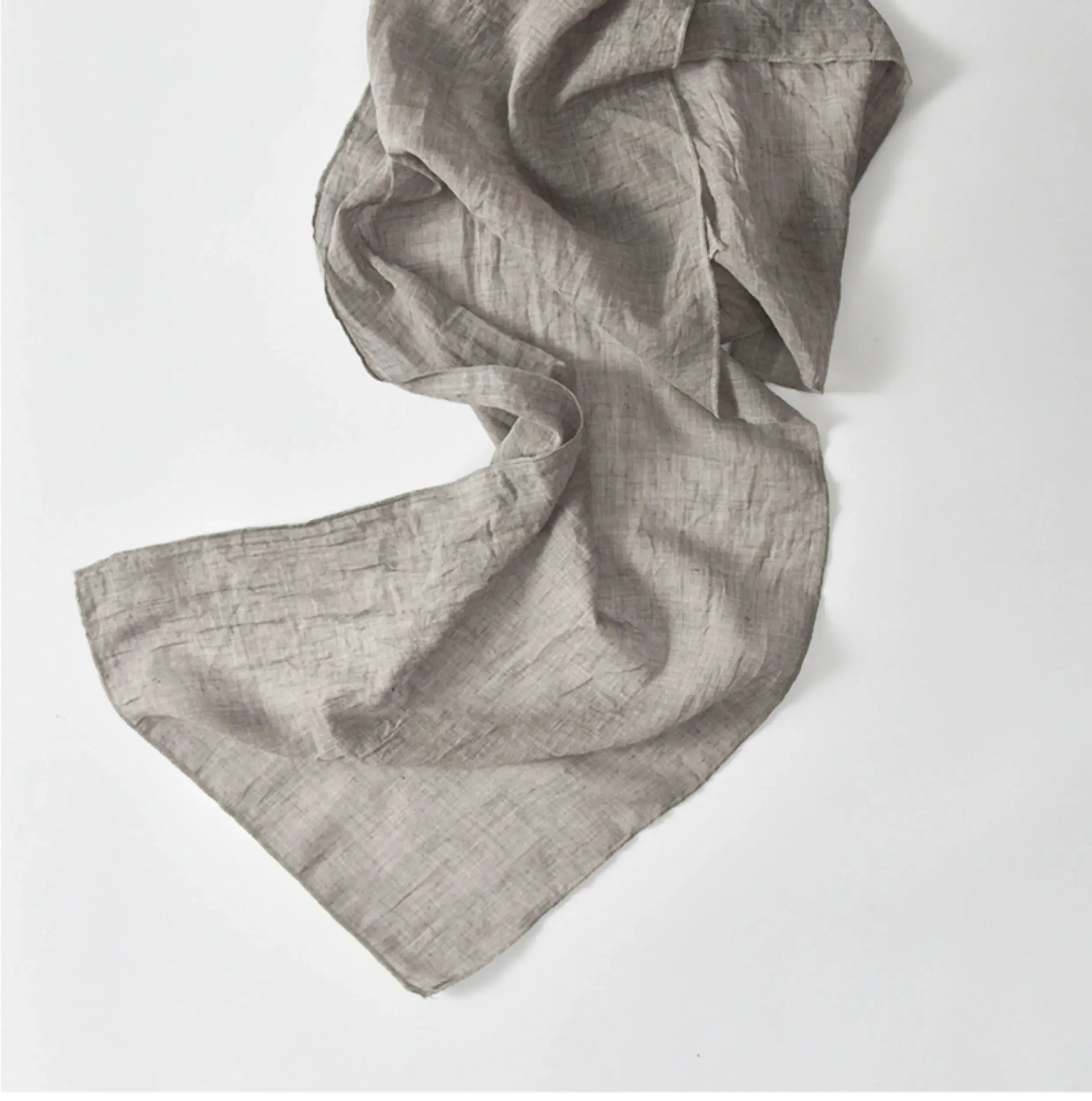 Women's fashion scarf Natural Linen and Cotton Blend Scarf