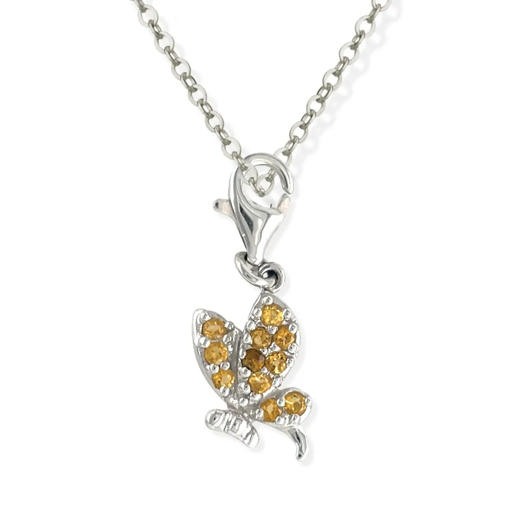 Yellow Butterfly Necklace