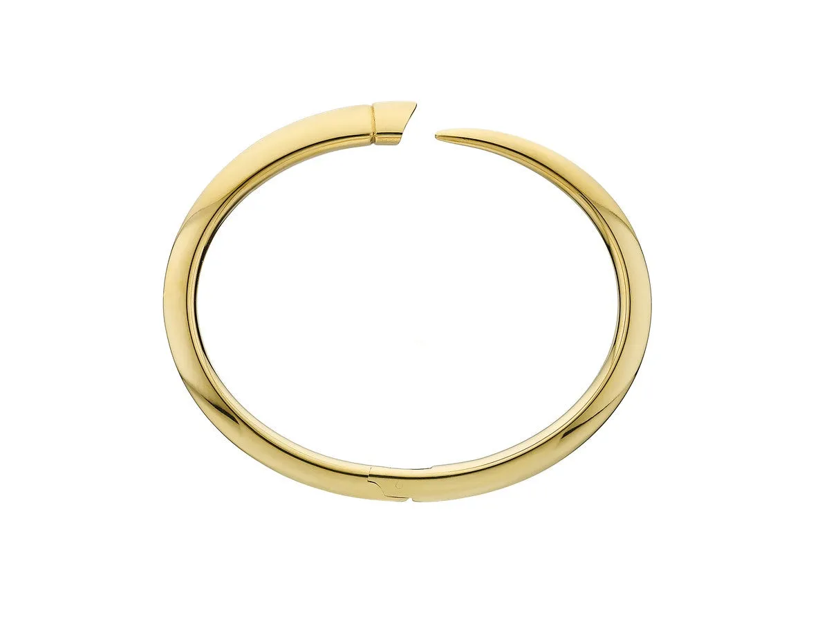 Yellow Gold Vermeil Tusk Bangle