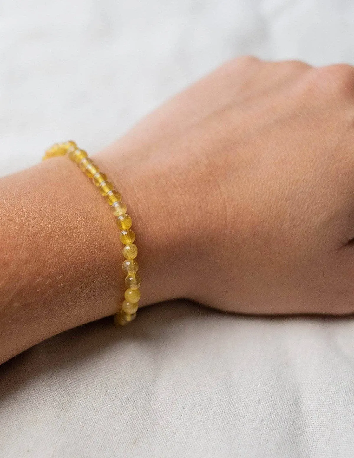 Yellow Topaz Mini Gemstone Bracelet