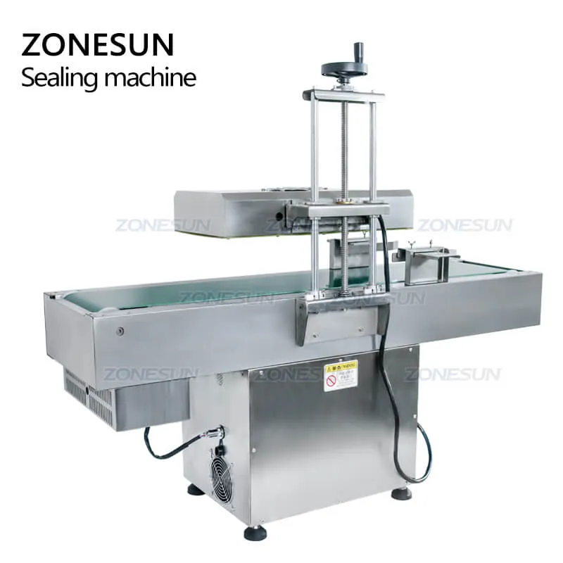 ZS-FK1800 Desktop Continous Induction Aluminium Foil Sealing Machine For Plastic Bottles